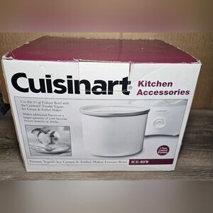 Cuisinart Frozen Yogurt Ice Cream & Sorbet Maker Freezer Bowl ICE-RFB NIB